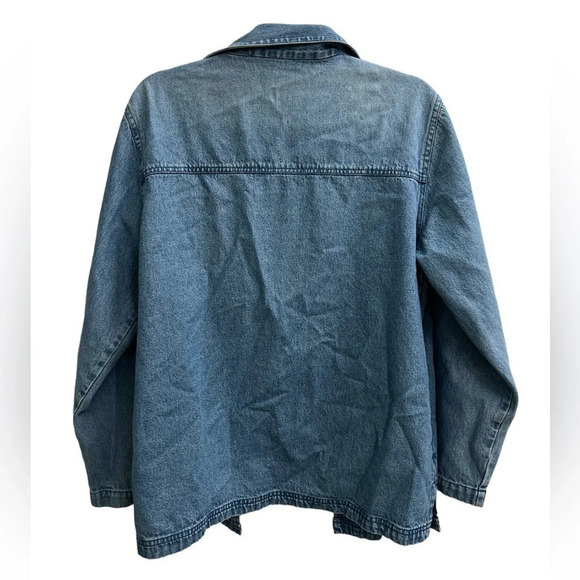 Vintage embroidered floral Jean jacket - Picture 3 of 3